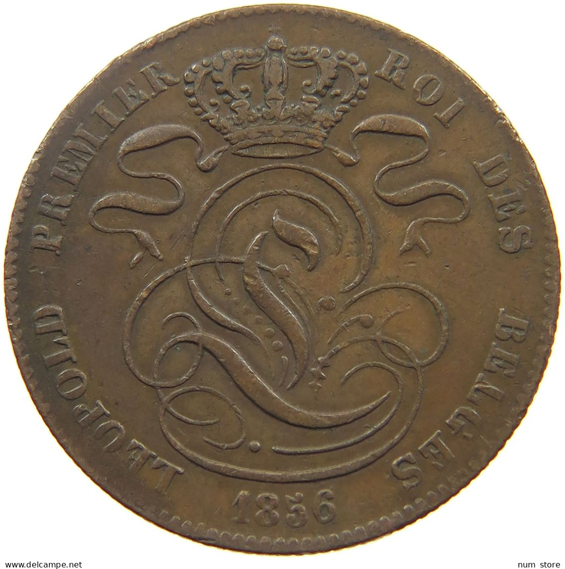 BELGIUM 5 CENTIMES 1856  #t001 0037 - 5 Centimes