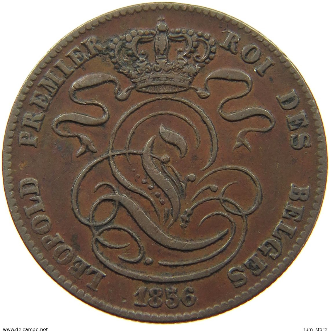 BELGIUM 5 CENTIMES 1856  #t132 0573 - 5 Cent