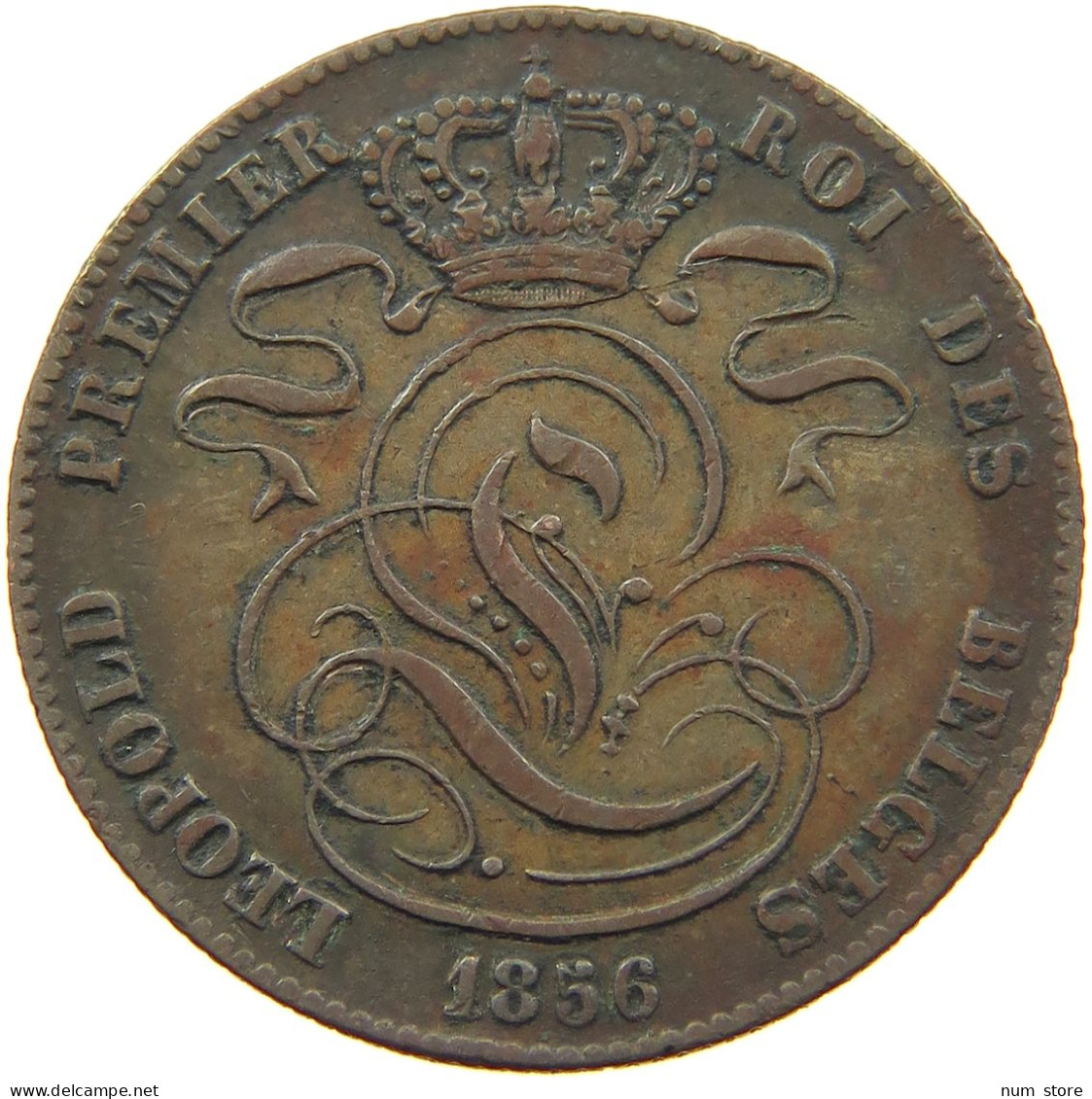 BELGIUM 5 CENTIMES 1856  #t132 0643 - 5 Cent