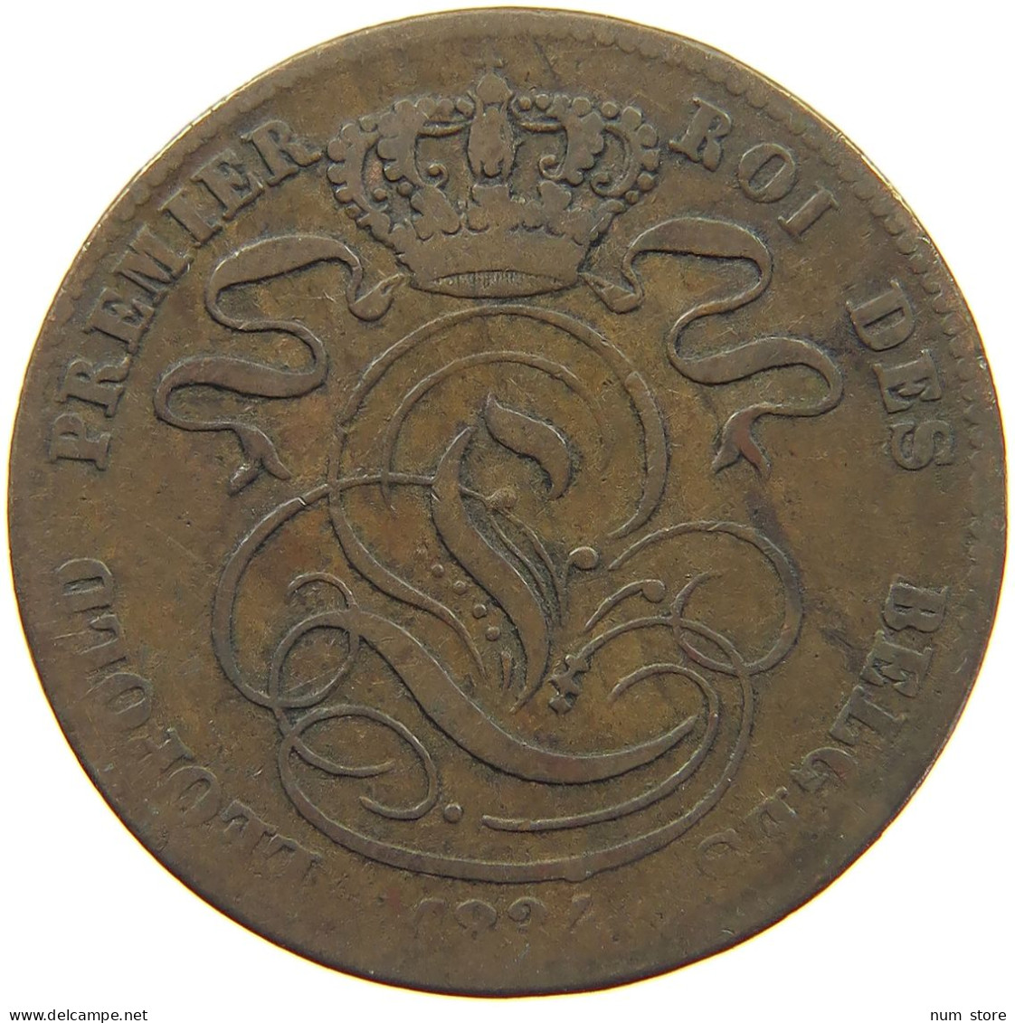 BELGIUM 5 CENTIMES 1834 Leopold I. (1831-1865) #c052 0455 - 5 Centimes