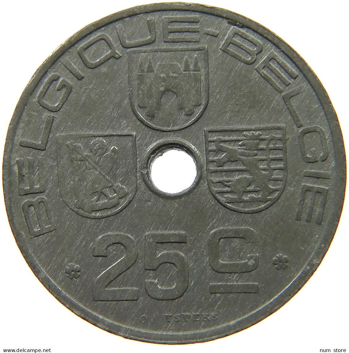 BELGIUM 25 CENTIMES 1946 LEOPOLD III. (1934-1951) #s042 0267 - 25 Cents