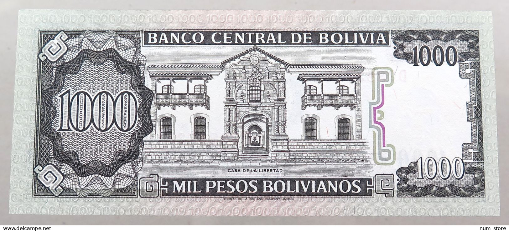 BOLIVIA 1000 PESOS 1982  #alb049 0013 - Bolivia