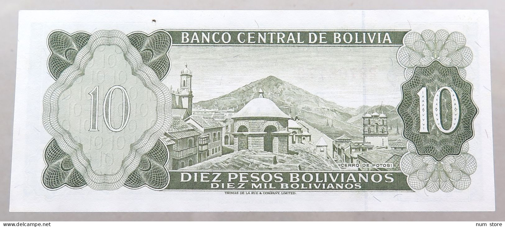 BOLIVIA 10 PESOS 1962  #alb049 0005 - Bolivia