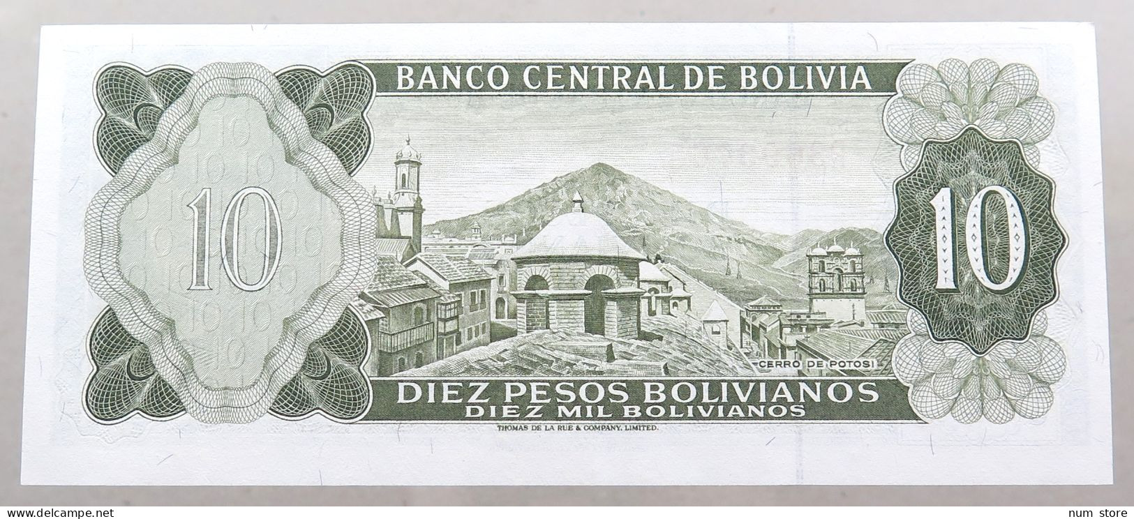 BOLIVIA 10 PESOS 1962  #alb049 0003 - Bolivie