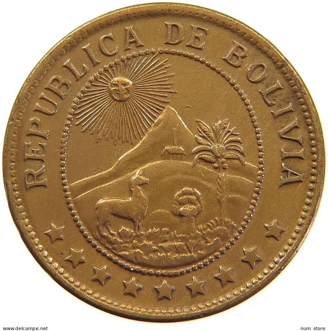 BOLIVIA 50 CENTAVOS 1942  #a062 0539 - Bolivia