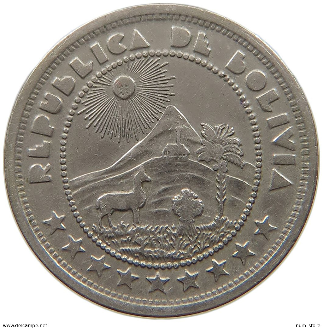 BOLIVIA 10 CENTAVOS 1937  #a061 0377 - Bolivie