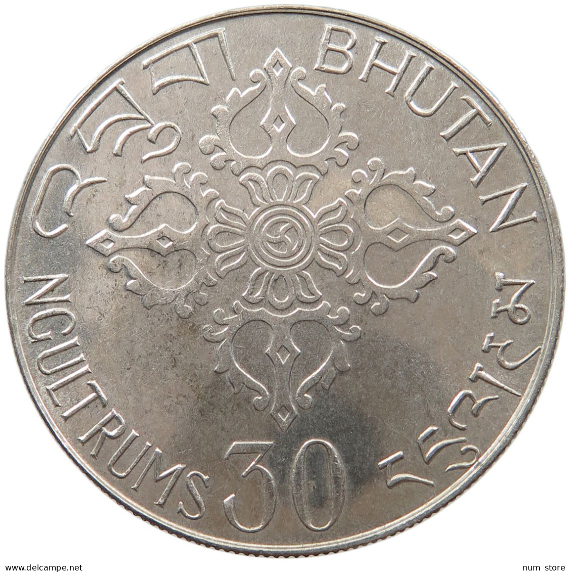 BHUTAN 30 NGULTRUMS 1975 Jigme Singye Wangcuck #alb064 0013 - Butan