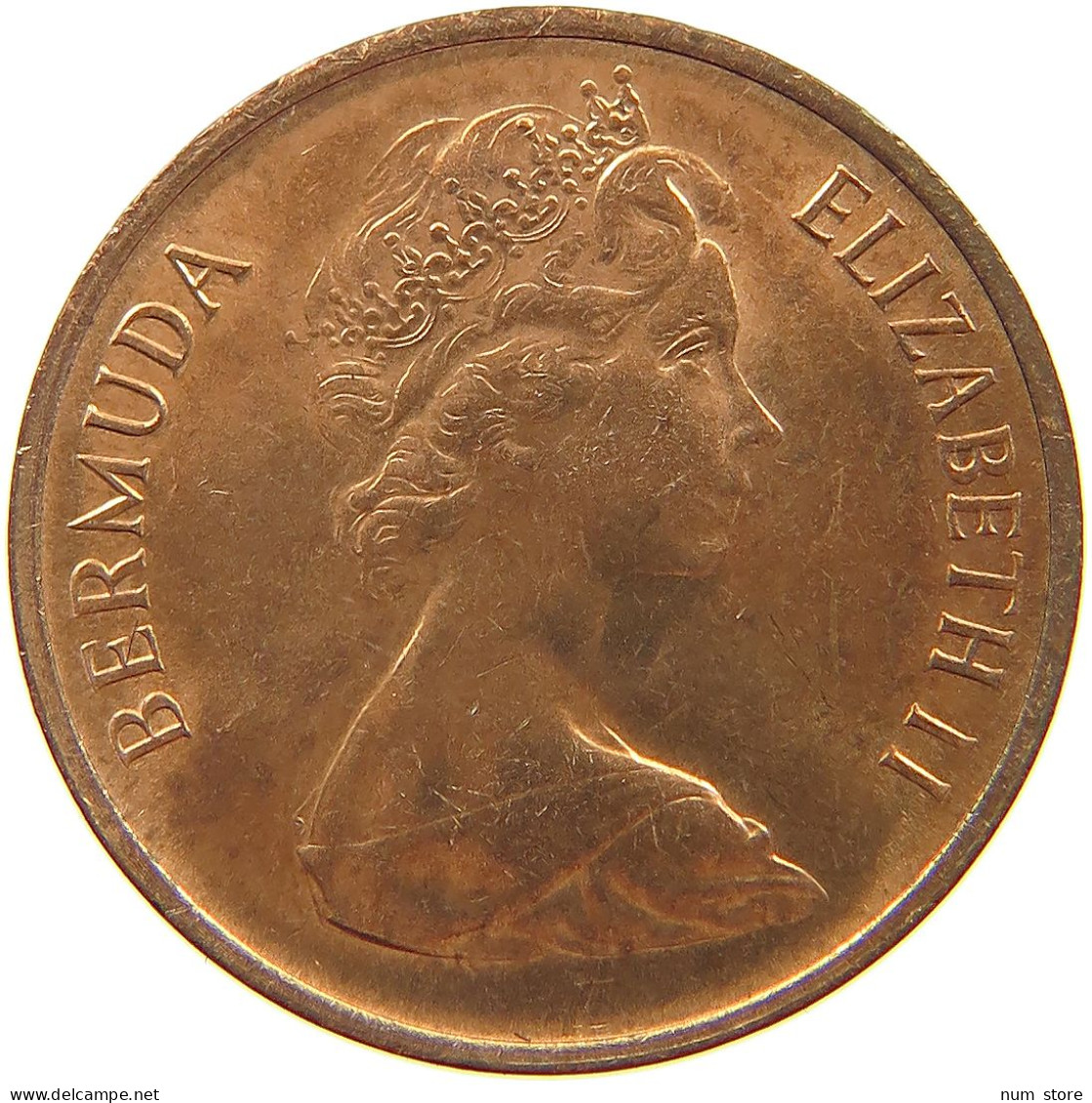 BERMUDA CENT 1973 Elizabeth II. (1952-2022) #s062 0343 - Bermudes