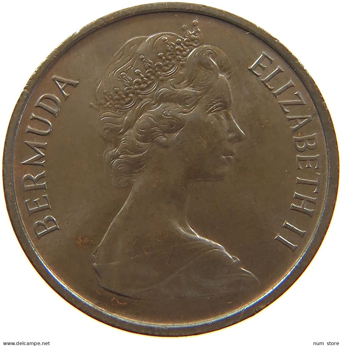 BERMUDA CENT 1971 Elizabeth II. (1952-2022) #s062 0351 - Bermuda