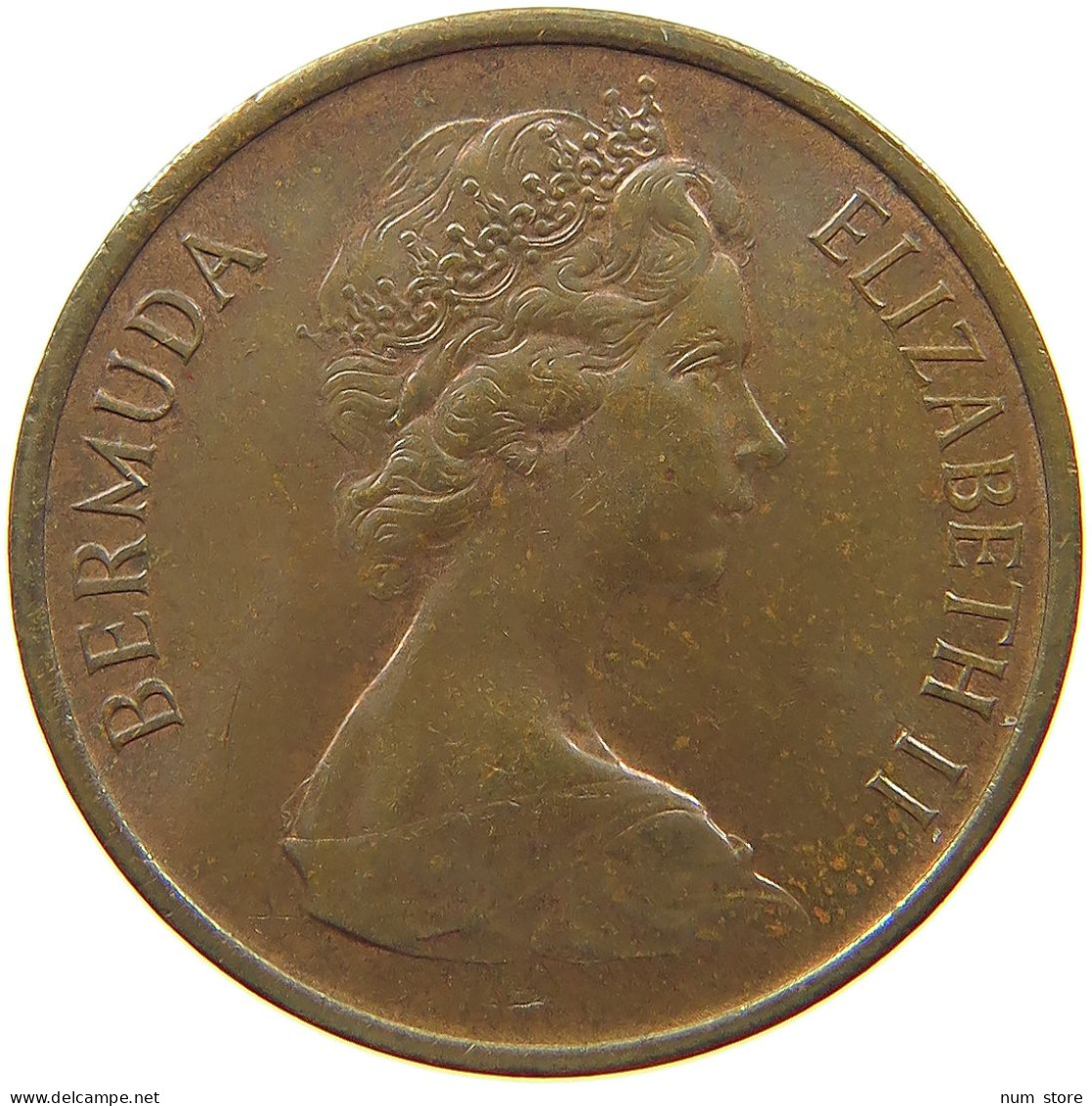 BERMUDA CENT 1970 Elizabeth II. (1952-2022) #s062 0347 - Bermuda