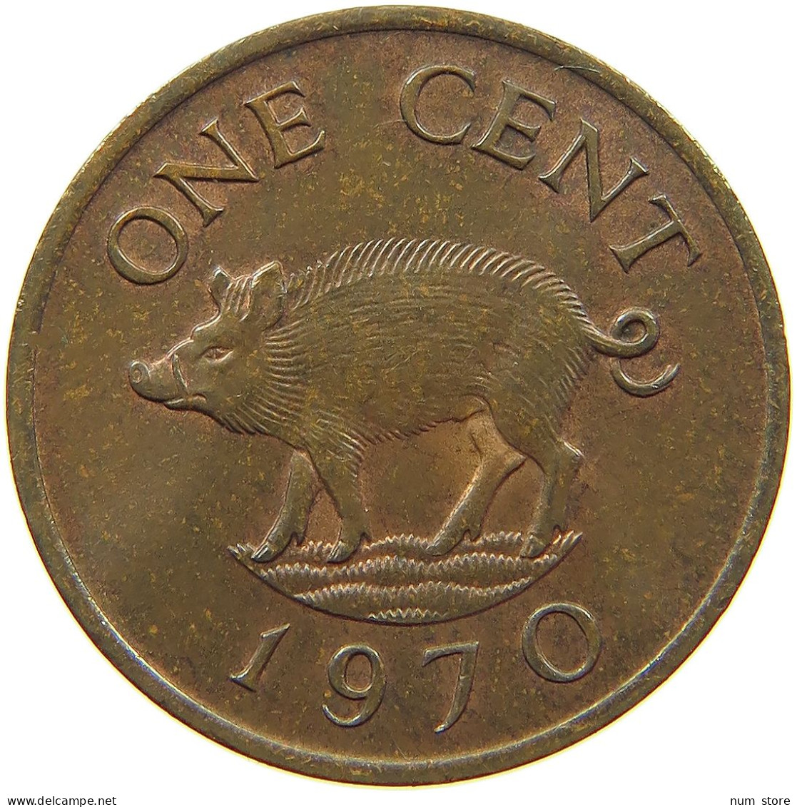 BERMUDA CENT 1970 Elizabeth II. (1952-2022) #s062 0347 - Bermudes