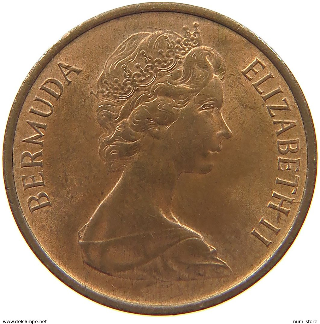 BERMUDA CENT 1971 Elizabeth II. (1952-2022) #c081 0413 - Bermudas