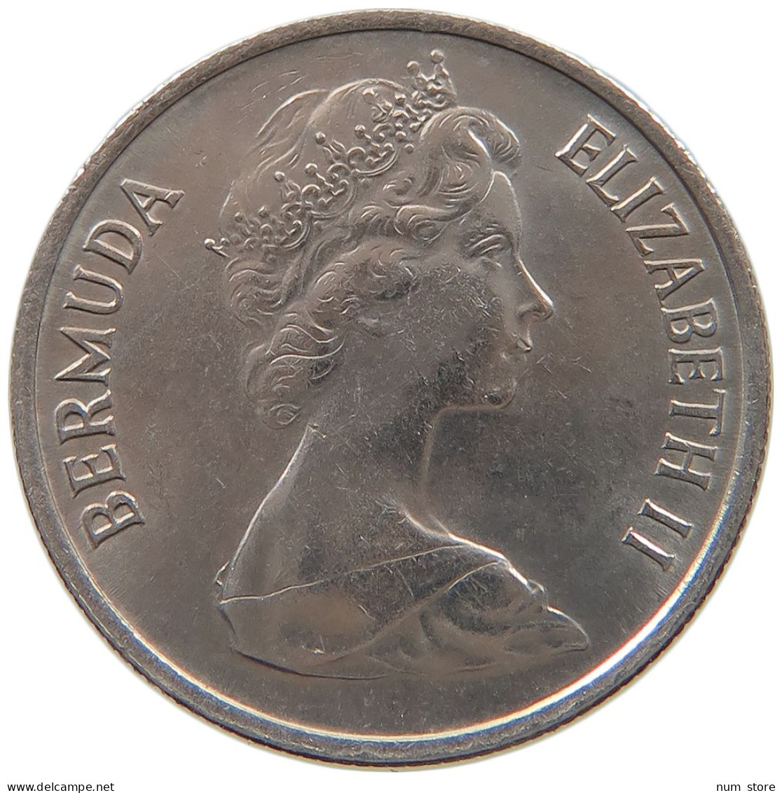 BERMUDA 10 CENTS 1970 Elizabeth II. (1952-2022) #a080 0595 - Bermuda