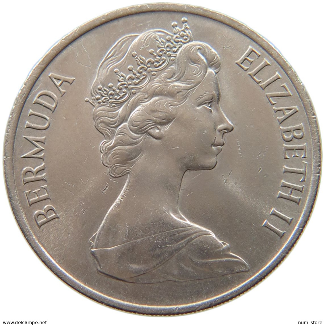 BERMUDA 50 CENTS 1970 Elizabeth II. (1952-2022) #s037 0203 - Bermudes