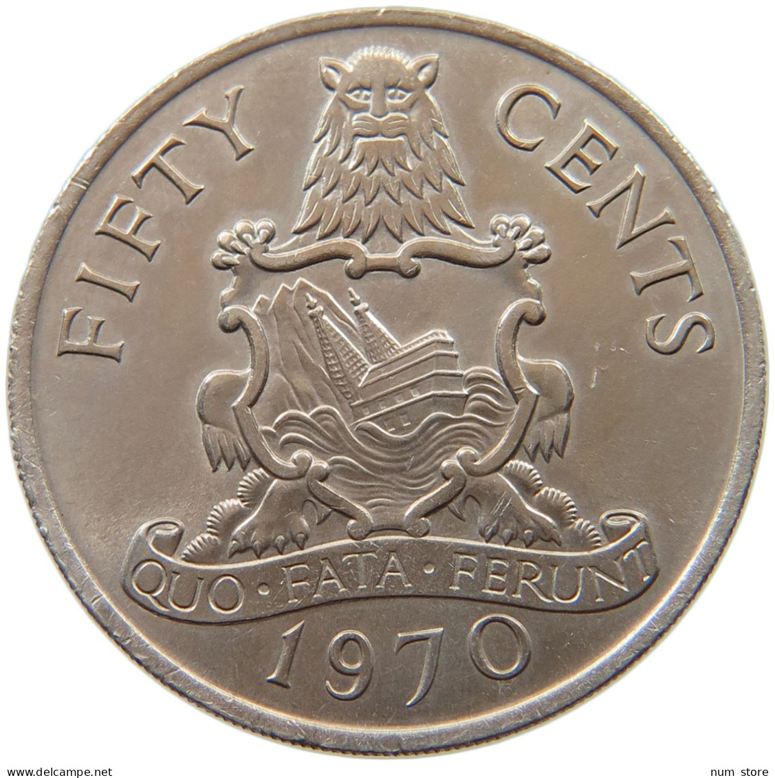 BERMUDA 50 CENTS 1970 Elizabeth II. (1952-2022) #s037 0203 - Bermudas