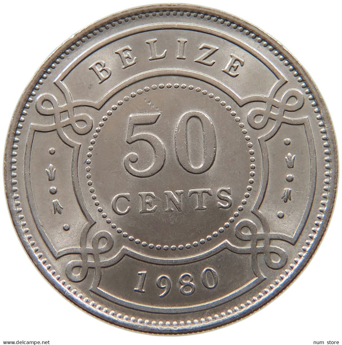 BELIZE 50 CENTS 1980 Elizabeth II. (1952-) #a034 0507 - Belize