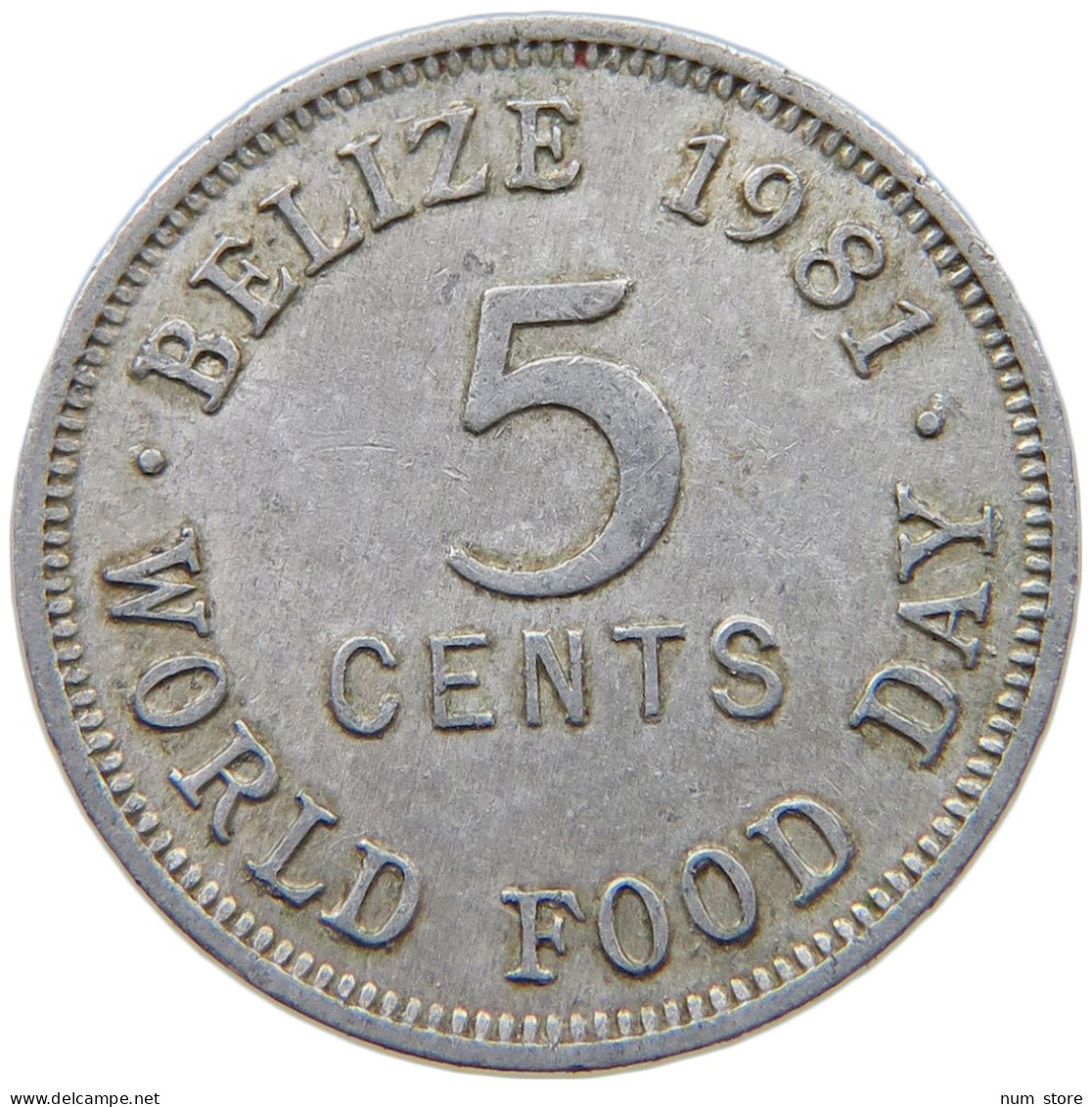 BELIZE 5 CENTS 1981 Elizabeth II. (1952-2022) #s055 0853 - Belize