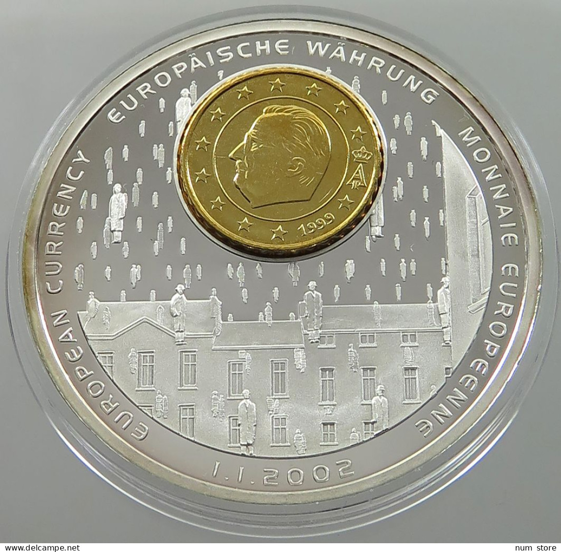 BELGIUM MEDAL 2002 EUROPEAN CURRENCY #sm08 0583 - Ohne Zuordnung