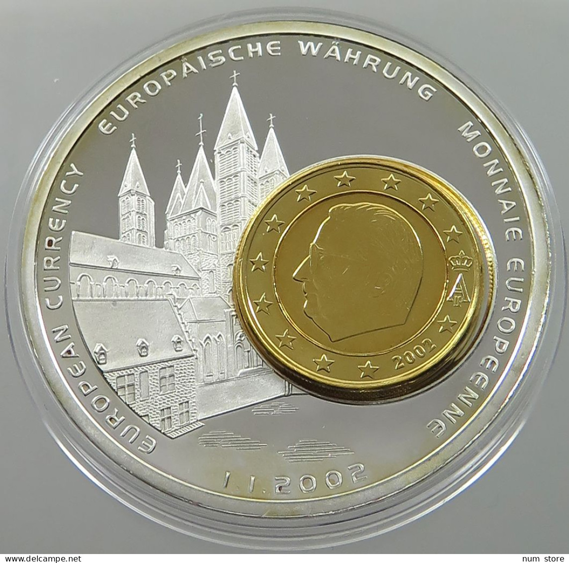 BELGIUM MEDAL 2002 EUROPEAN CURRENCY #sm08 0569 - Ohne Zuordnung