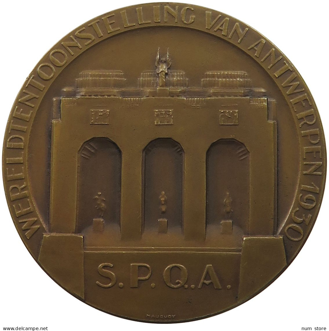 BELGIUM MEDAL 1930 ANTWERP 1930 SPQA MANQUOY #sm01 0099 - Unclassified