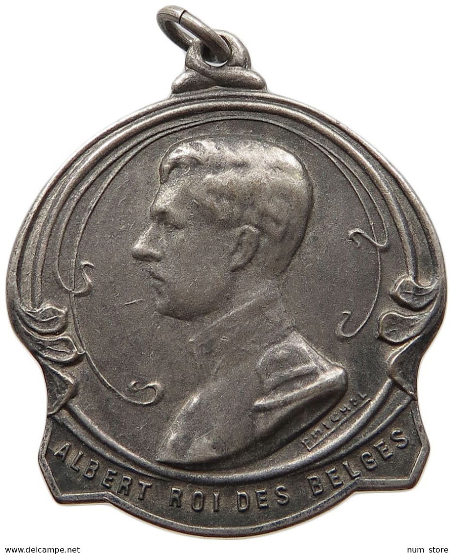 BELGIUM MEDAL 1919 Albert I. 1909-1934 WW1 ALBERT 1919 #s007 0187 - Ohne Zuordnung