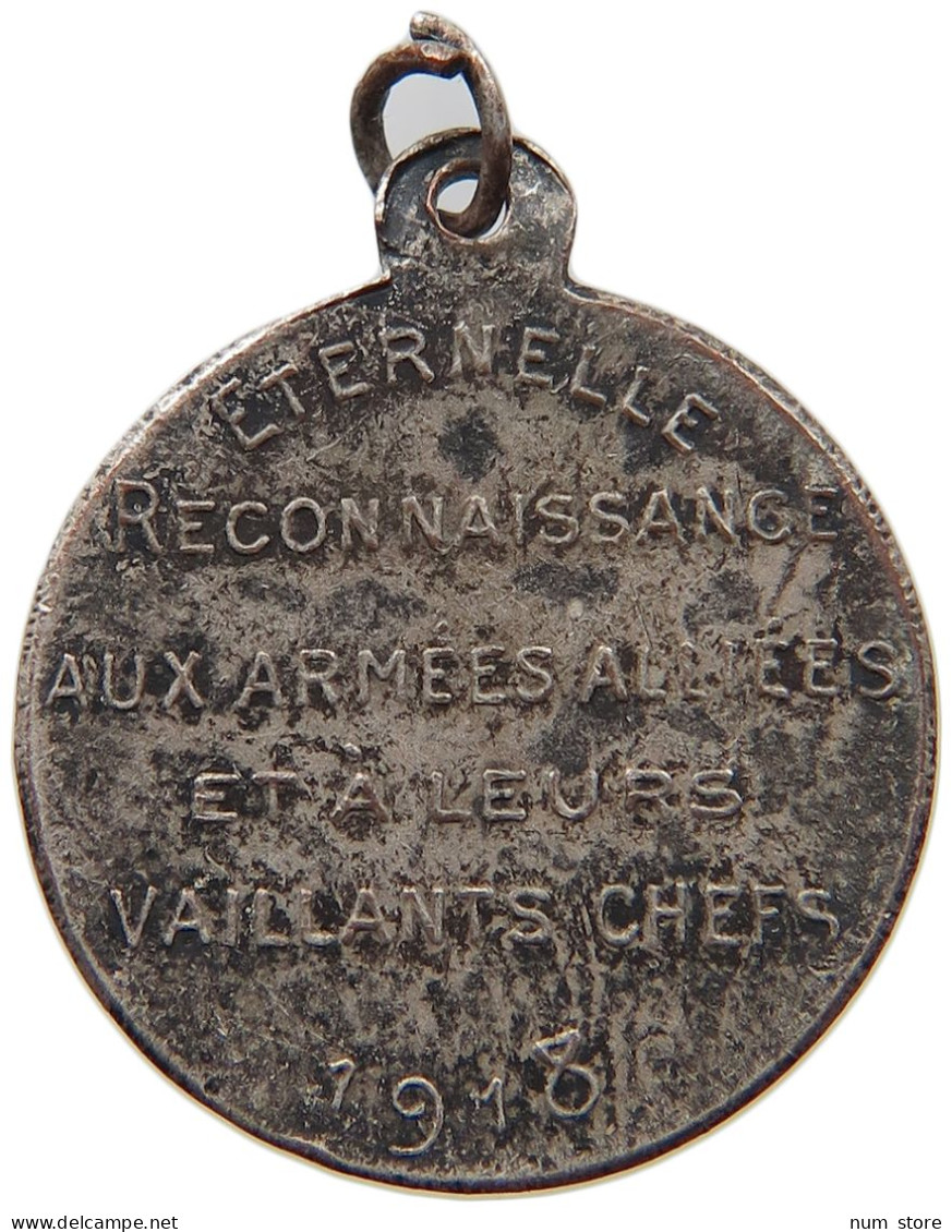 BELGIUM MEDAL 1918 Albert I. 1909-1934 WW1 1918 ALBERT ELIZABETH #s006 0193 - Ohne Zuordnung