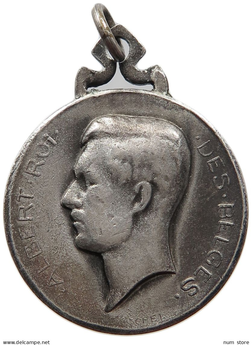 BELGIUM MEDAL 1916 Albert I. 1909-1934 WW1 ALBERT I. 1916 YSER #s006 0183 - Unclassified