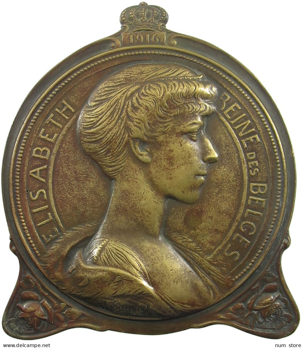 BELGIUM MEDAL 1916 ELISABETH #bs02 0009 - Ohne Zuordnung