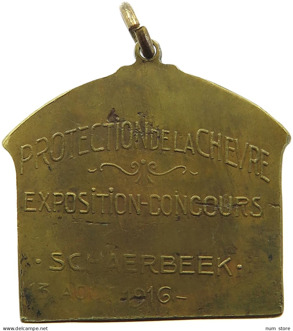 BELGIUM MEDAL 1916 Albert I. 1909-1934 WW1 MEDAL 1916 SCHAERBEEK #s006 0295 - Unclassified