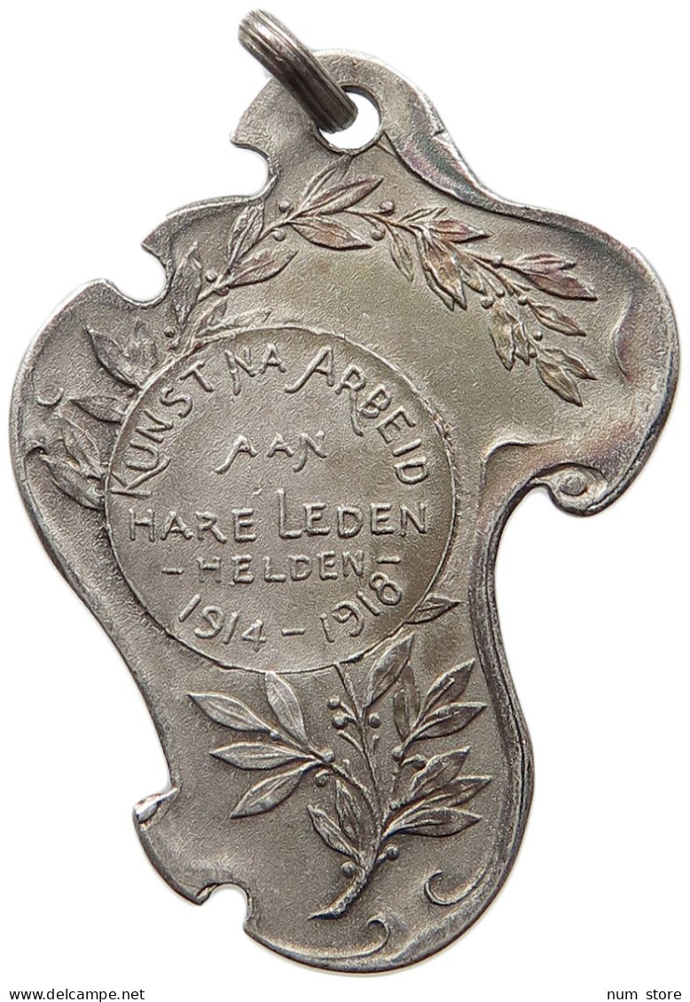 BELGIUM MEDAL 1914 1918 Albert I. 1909-1934 WW1 1914 1918 #s007 0193 - Zonder Classificatie