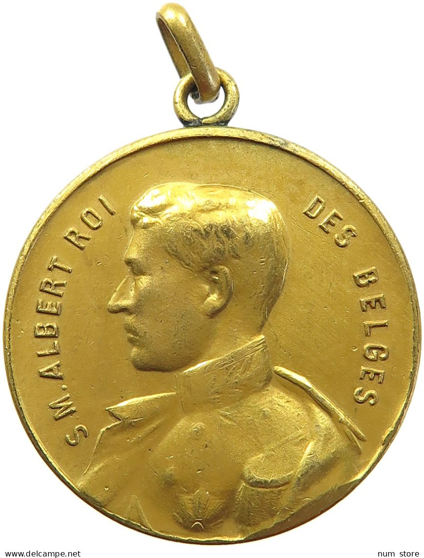 BELGIUM MEDAL 19141918 Albert I. 1909-1934 #s006 0207 - Ohne Zuordnung