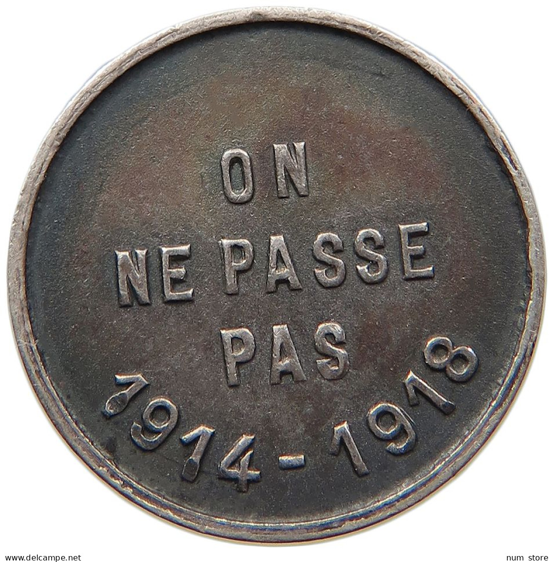 BELGIUM MEDAL 1914-1918 Albert I. 1909-1934 ALBERT 1914-1918 ON NE PASSE PAS #s007 0231 - Unclassified