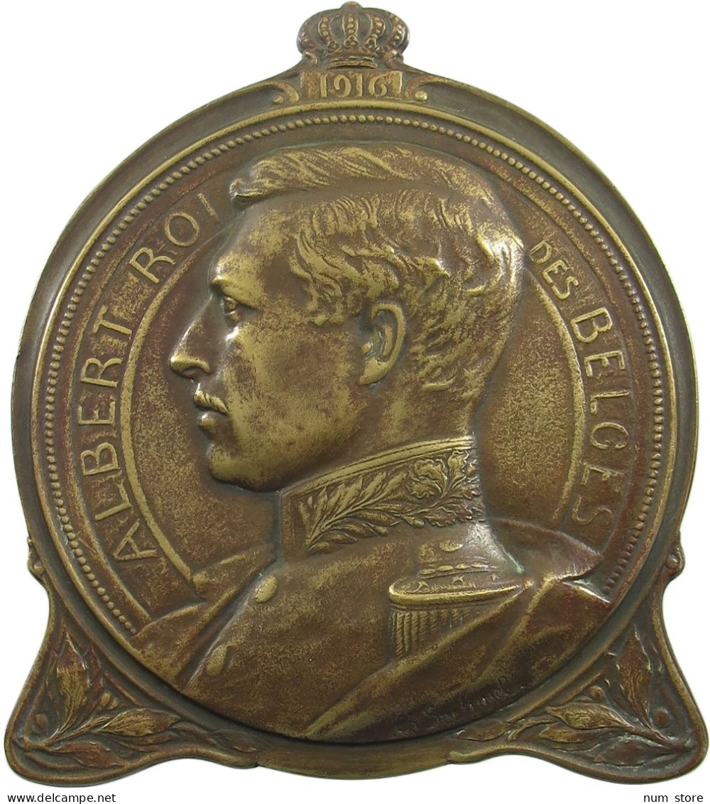 BELGIUM MEDAL 1916 Albert I. 1909-1934 #bs02 0017 - Non Classés