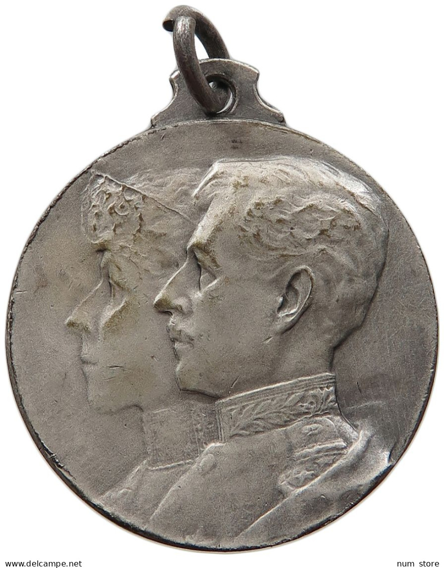 BELGIUM MEDAL 1914-1915 Albert I. 1909-1934 WW1 ALBERT ELISABETH 1914 1915 #s007 0213 - Sin Clasificación