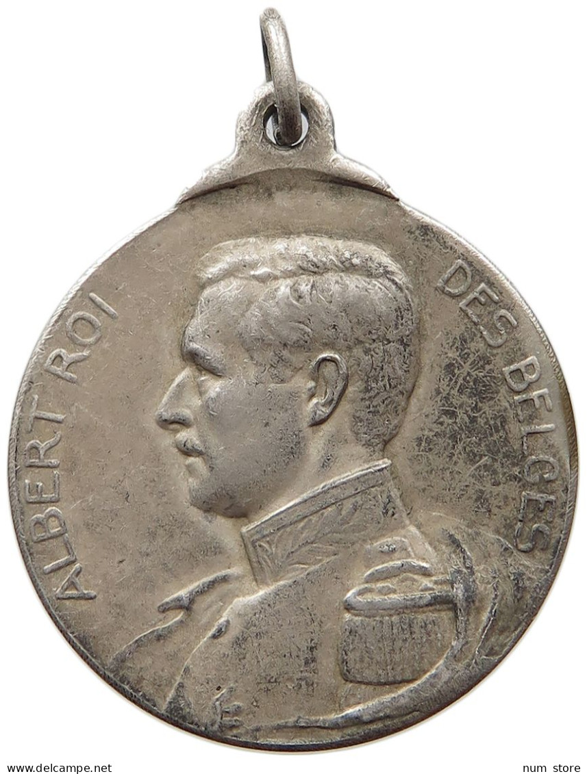 BELGIUM MEDAL 1914 1915 Albert I. 1909-1934 WW1 ALBERT 1914 1915 #s007 0183 - Non Classés