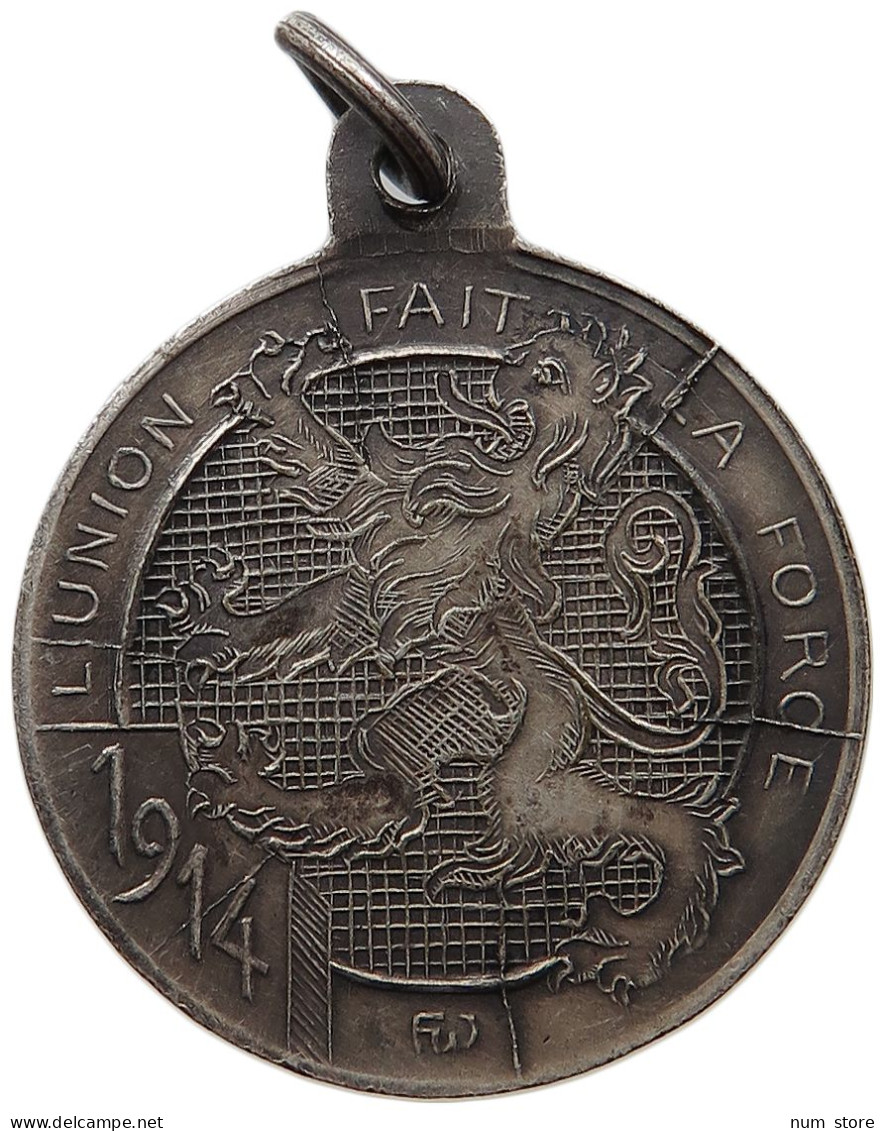 BELGIUM MEDAL 1914 Albert I. 1909-1934 WW1 ALBERT I. 1914 #s006 0163 - Non Classificati