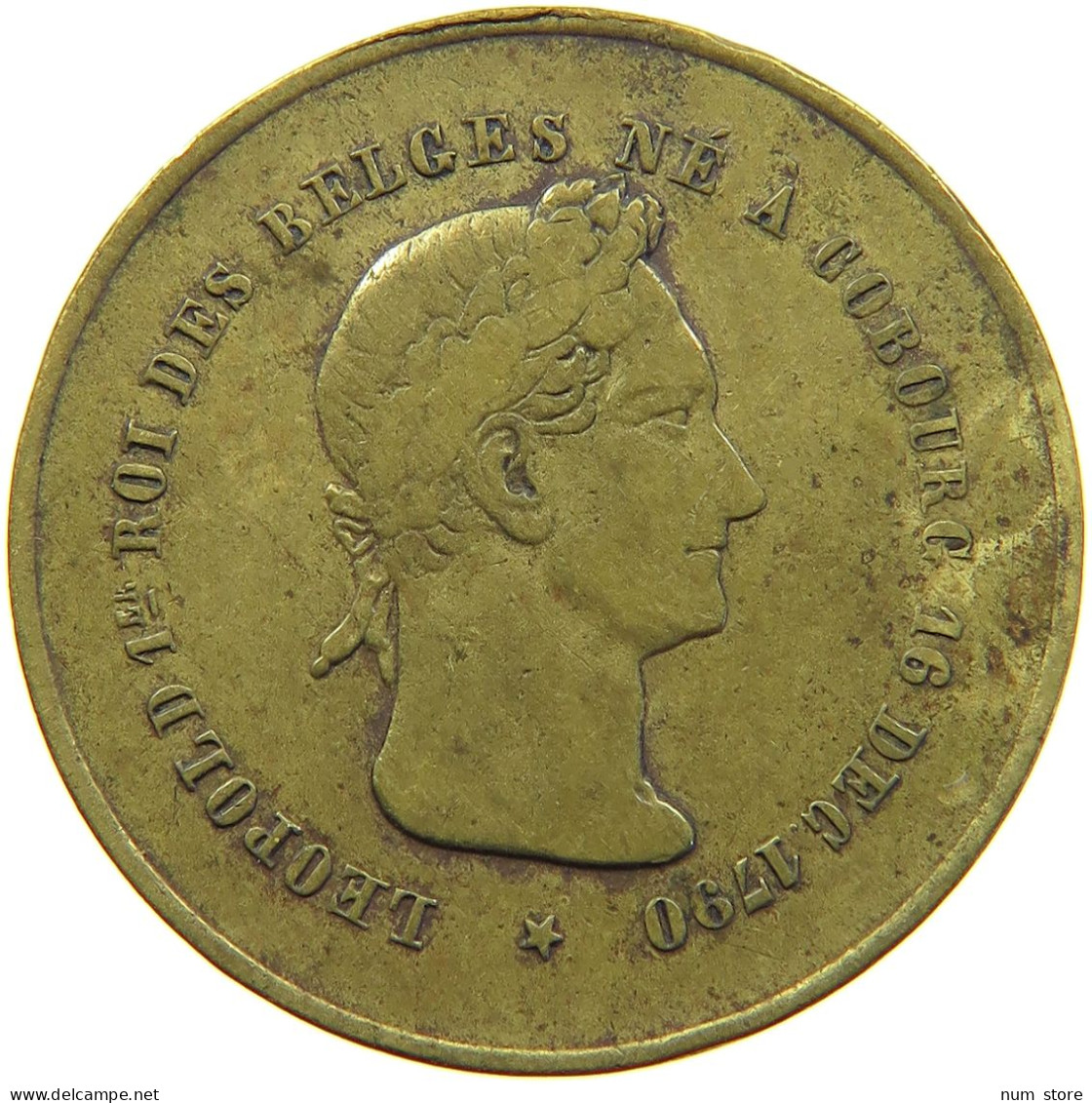 BELGIUM MEDAL 1865 Leopold I. (1831-1865) MORT A LAEKEN LE 10 DECEMBRE 1865 #s011 0059 - Zonder Classificatie