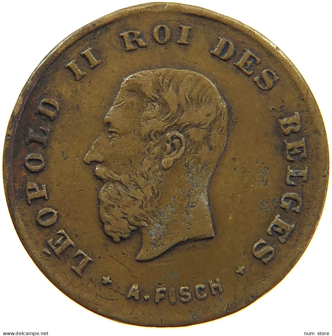 BELGIUM MEDAL 1879 Leopold II. 1865-1909 1879 FISCH #a059 0567 - Non Classificati