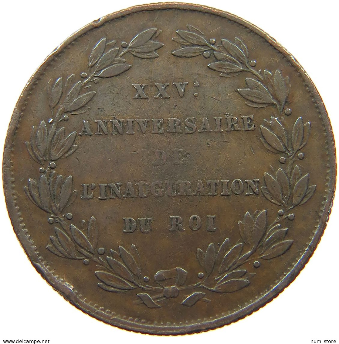 BELGIUM MEDAL 1856 Leopold I. (1831-1865) 25 ANNIVERSARY INAUGURATION #a050 0639 - Sin Clasificación