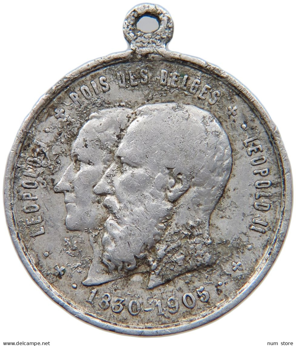 BELGIUM MEDAL 1830-1905 Leopold II. 1865-1909 MEDAL LEOPOLD I. - LEOPOLD II. 1830 -1905 #a065 0147 - Unclassified