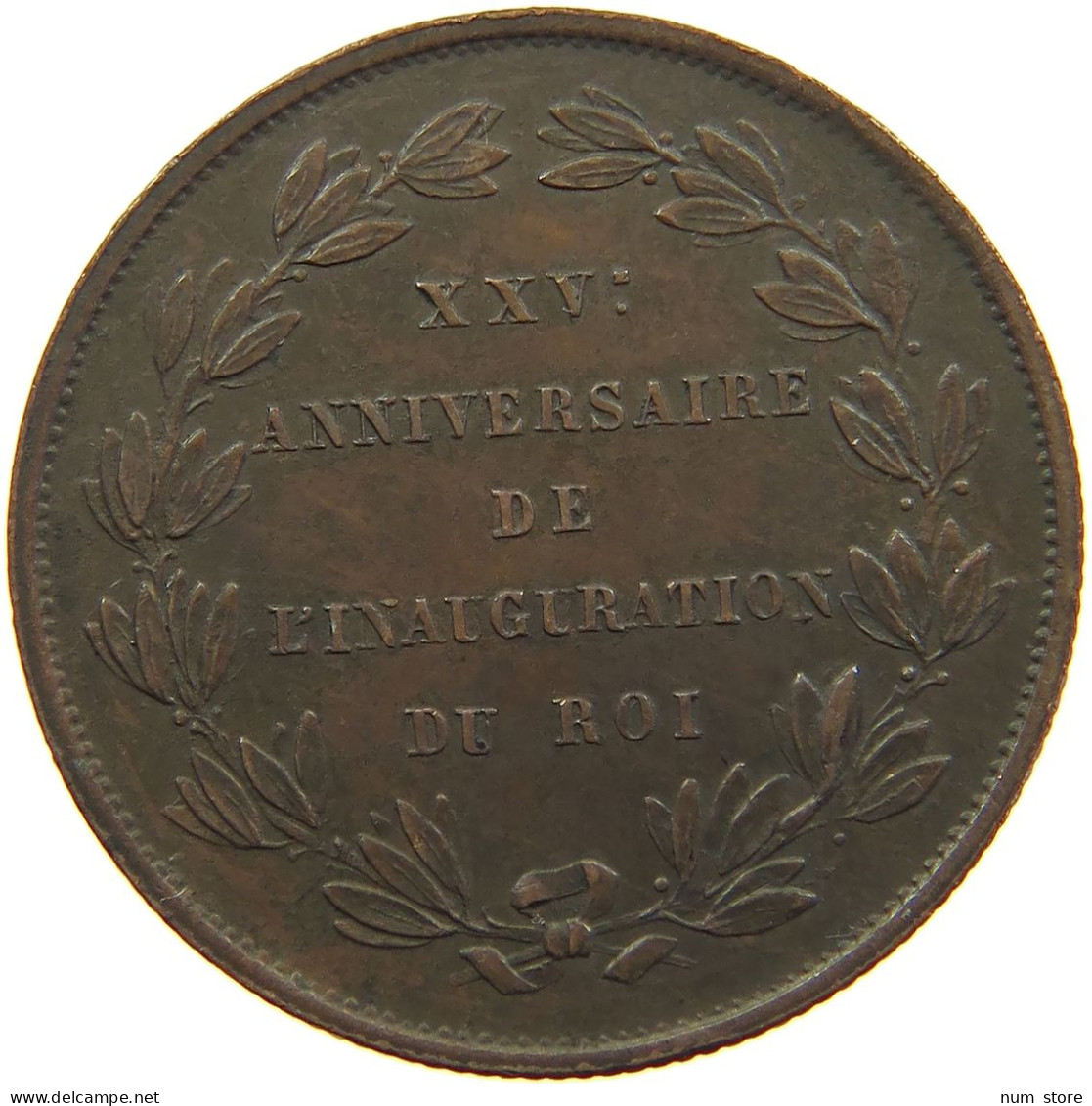 BELGIUM MEDAL 1856 Leopold I. (1831-1865) 25 ANNIVERSARY INAUGURATION #a075 0111 - Zonder Classificatie