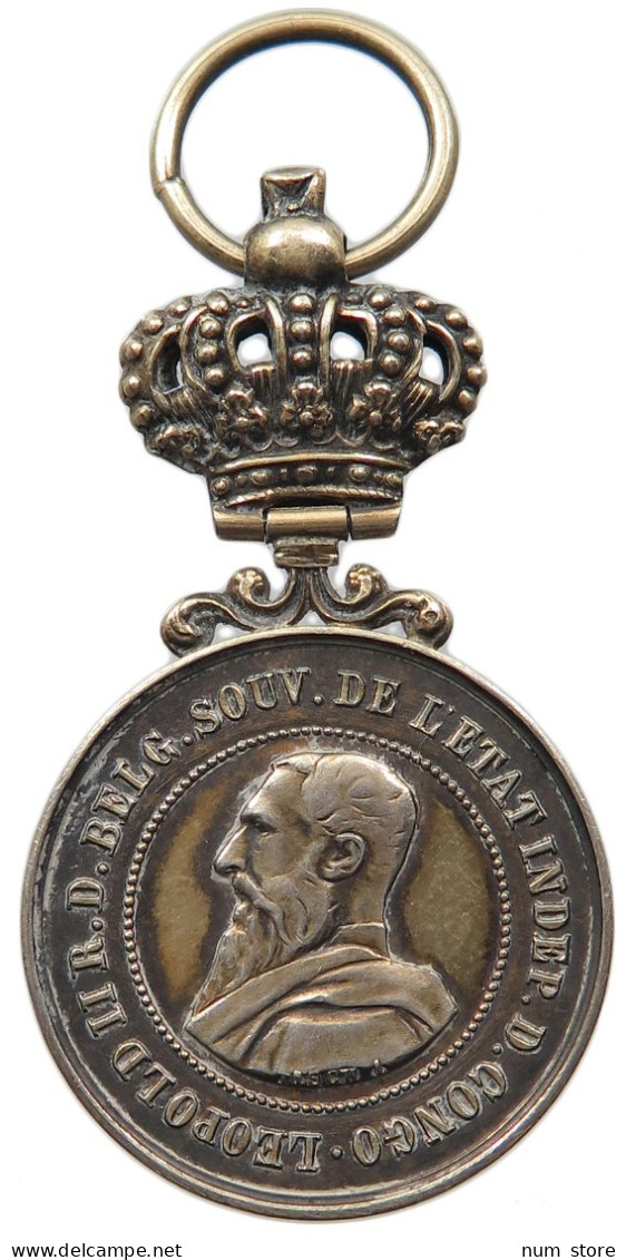 BELGIUM MEDAL  Leopold II. 1865-1909 CONGO #tm3 0509 - Non Classés