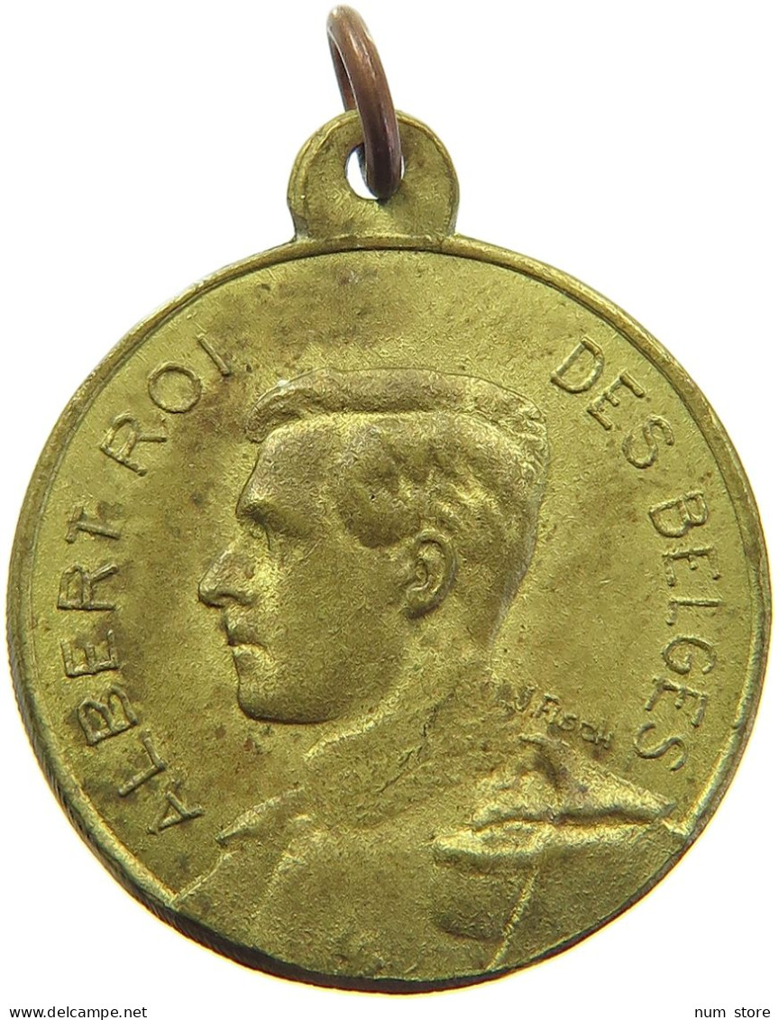 BELGIUM MEDAL  Albert I. 1909-1934 WW1 ALBERT #s006 0237 - Unclassified