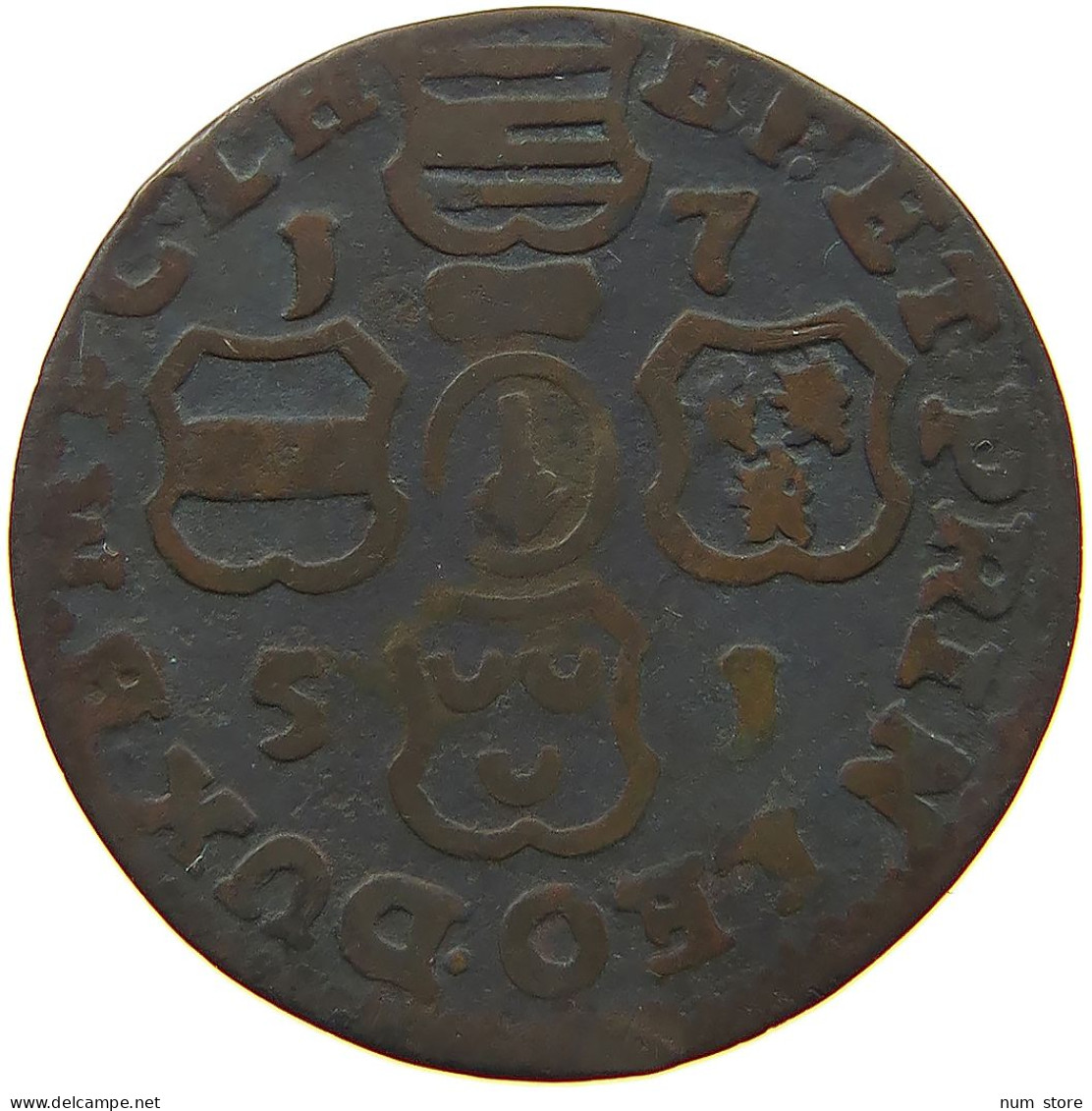 BELGIUM LIEGE LIARD 1751  #s060 0125 - 975-1795 Prinsbisdom Luik