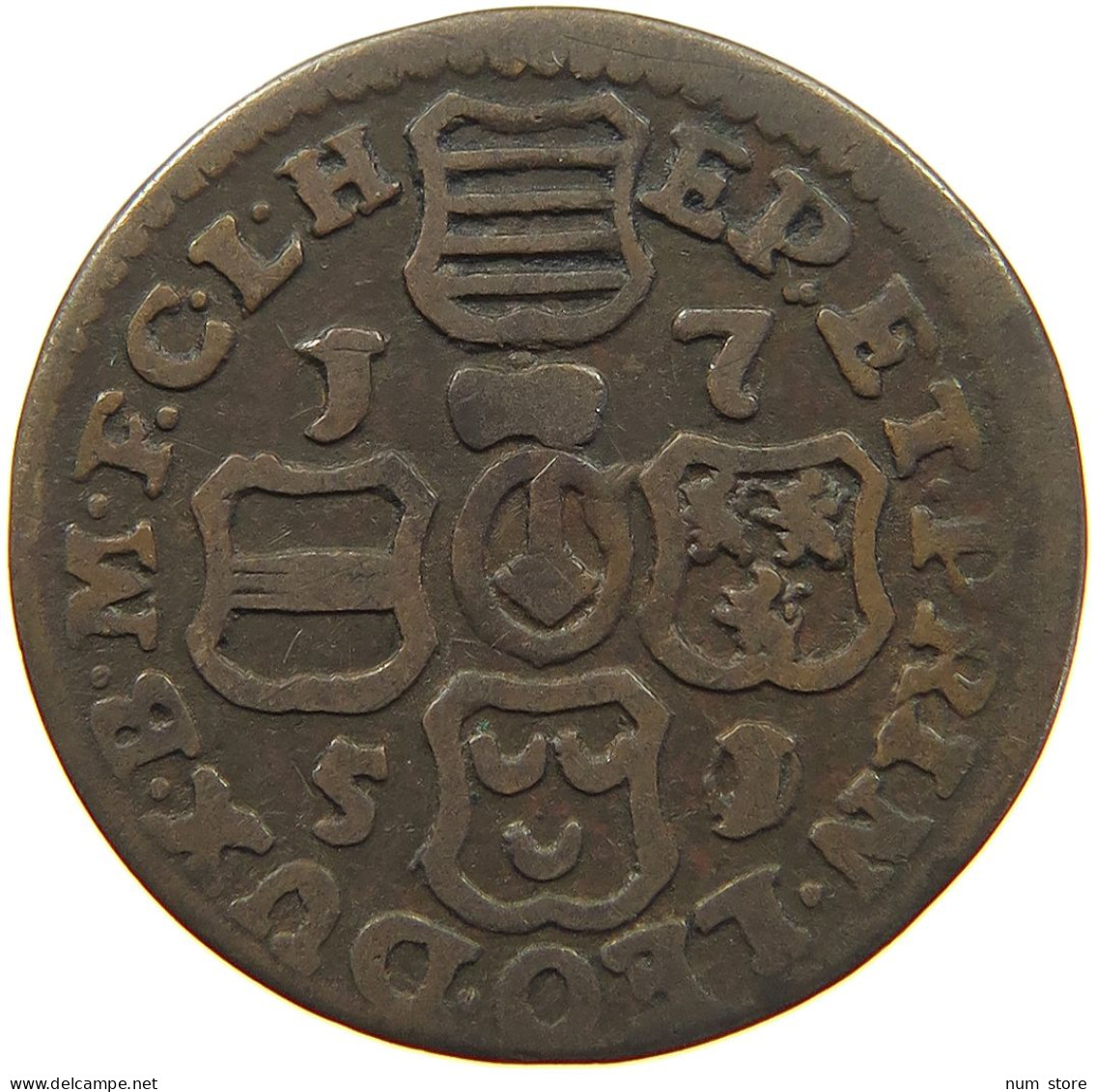 BELGIUM LIEGE LIARD 1750/1 RARE #t137 0263 - 975-1795 Prince-Bishopric Of Liège