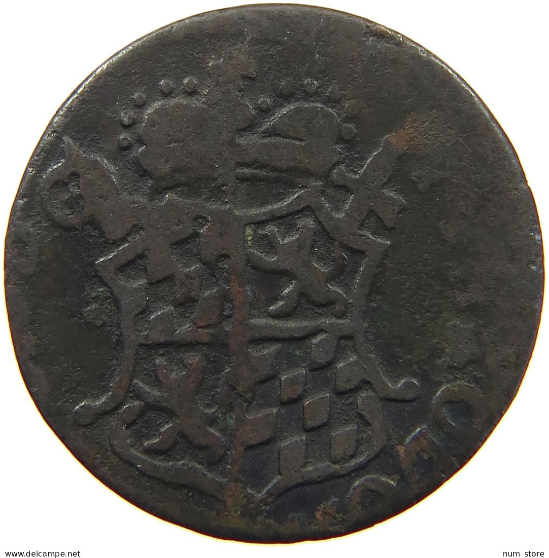 BELGIUM LIEGE LIARD 1745 OFF-CENTER #c010 0019 - 975-1795 Principauté De Liège 