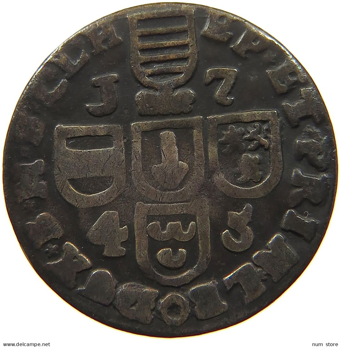 BELGIUM LIEGE LIARD 1745  #s076 0409 - 975-1795 Principauté De Liège 