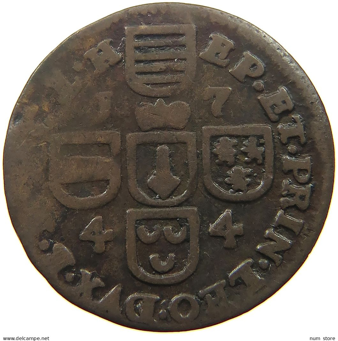 BELGIUM LIEGE LIARD 1744  #s053 0401 - 975-1795 Prinsbisdom Luik