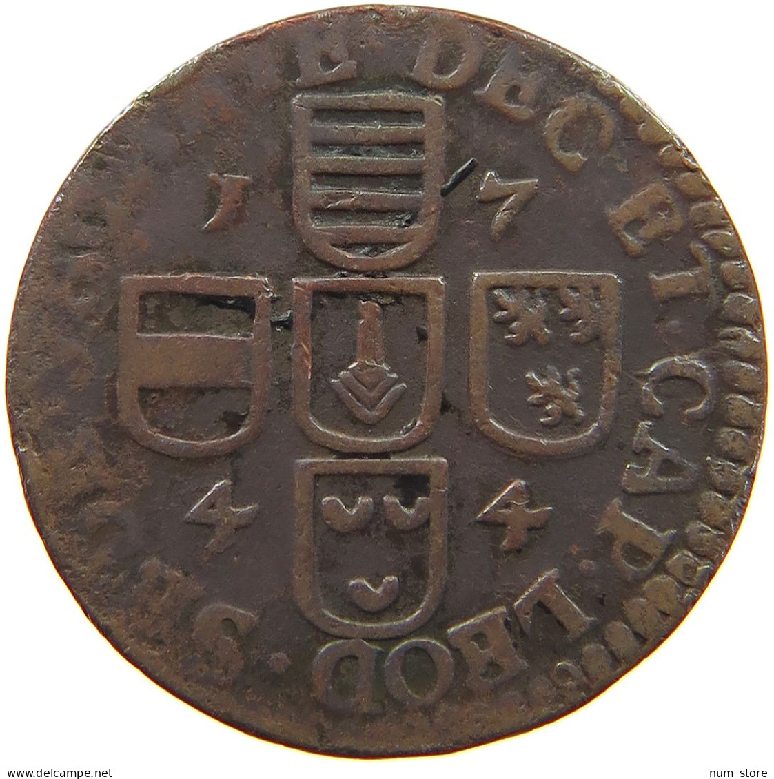 BELGIUM LIEGE LIARD 1744 Sede Vacante #t137 0279 - 975-1795 Prinsbisdom Luik