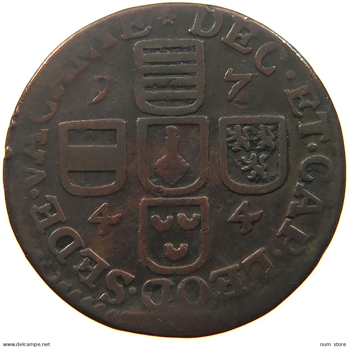 BELGIUM LIEGE LIARD 1744  #s053 0391 - 975-1795 Principauté De Liège 